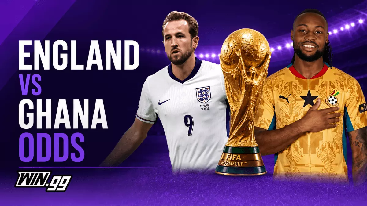 Top World Cup Odds for England vs Ghana: Recommended betting sites