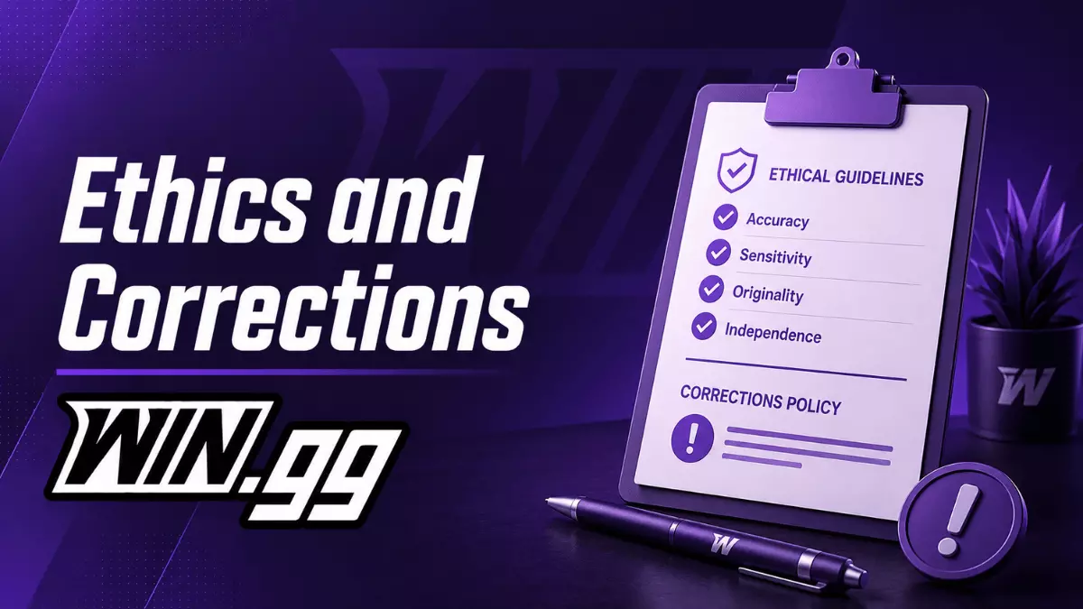 WIN.gg Ethics and Corrections Policy