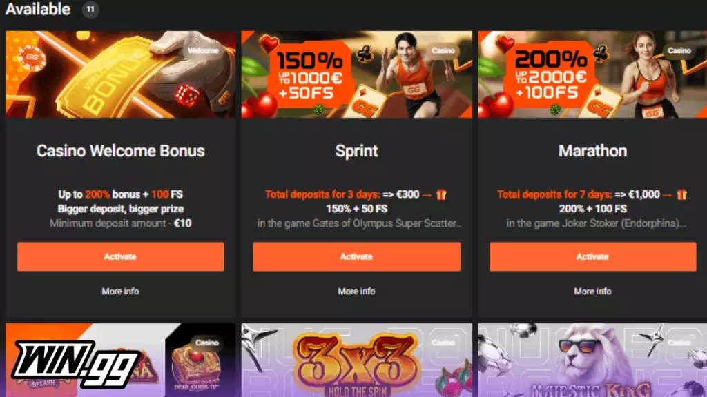 GG.Bet free spins