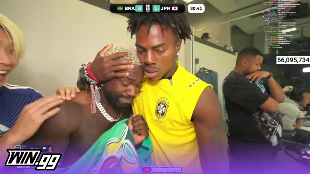 iShowSpeed packs another World Cup stream for Brazil vs Japan