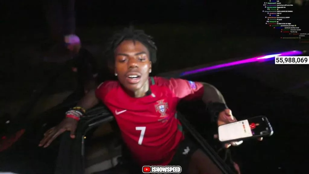 iShowSpeed world cup pull over