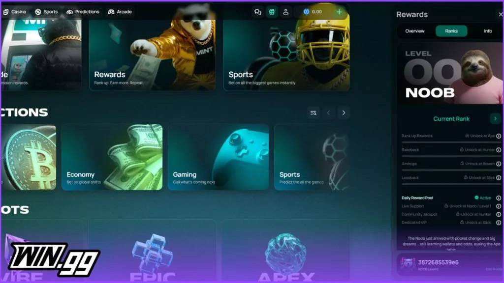 a screenshot of Mint.io's reward program