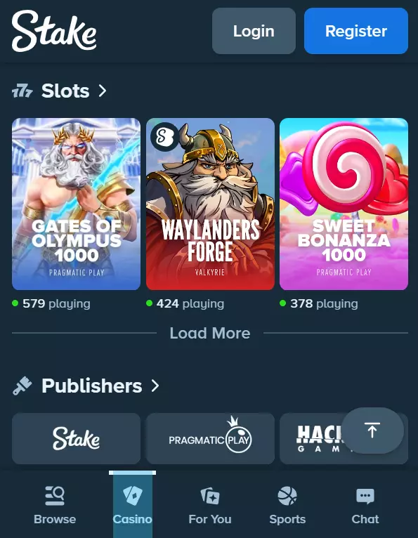 Stakle crypto casino app