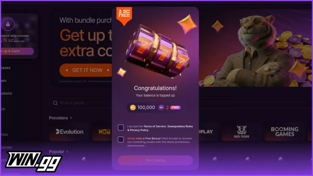 sweepking casino promo code