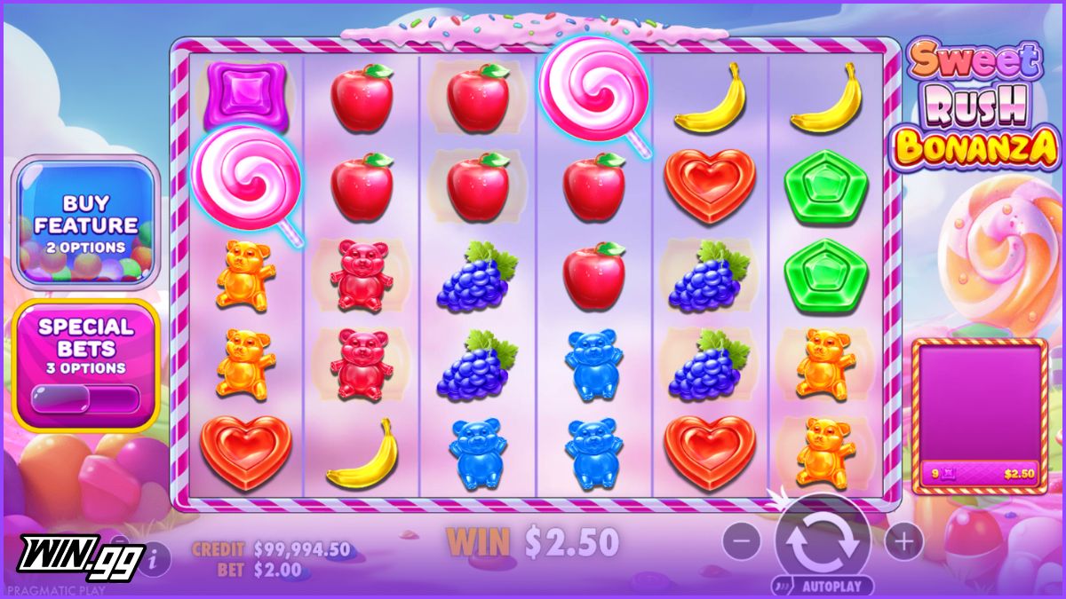 sweet rush bonanza free slot