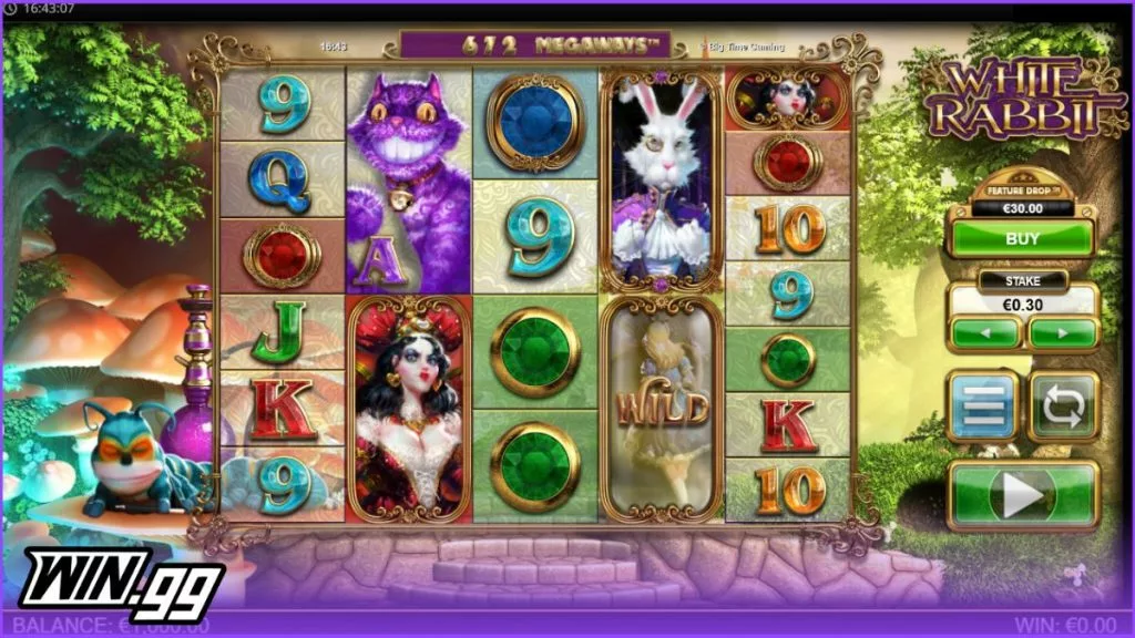 A screenshot of White Rabbit - mint.io casino slots