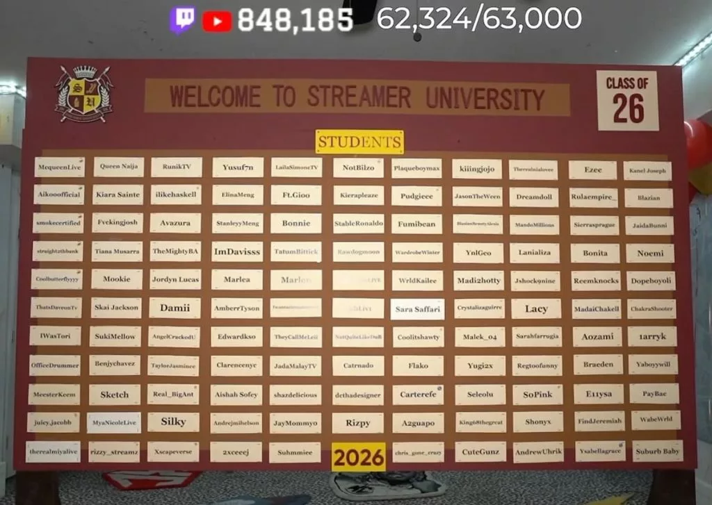 Kai Cenat return Streamer University