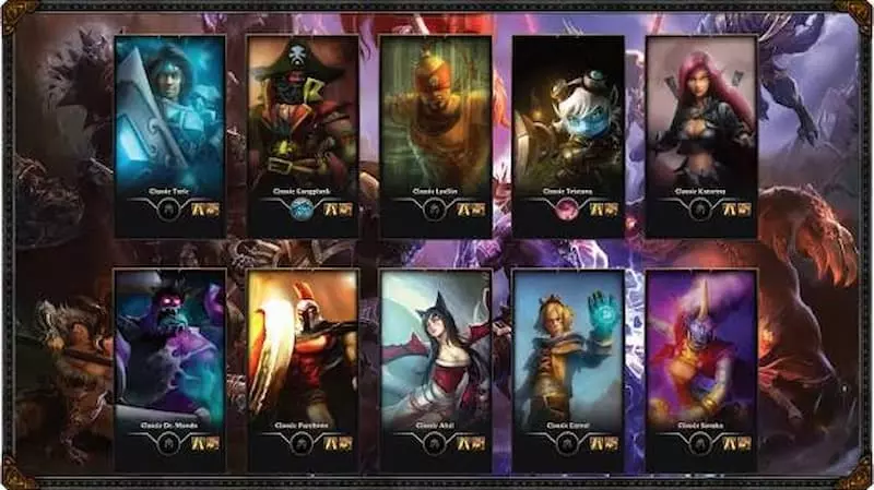 Loading screen in League Classic