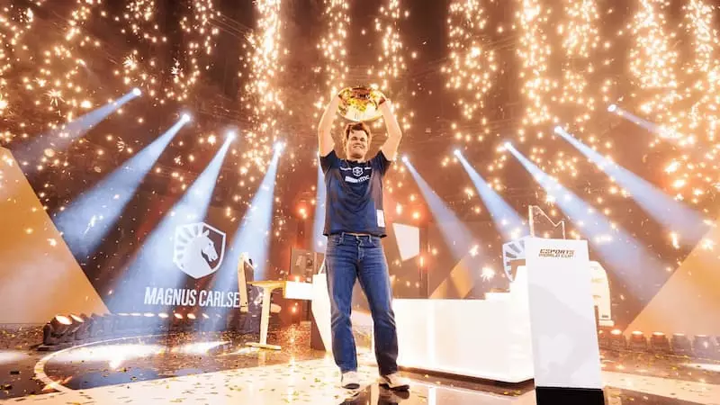 Magnus Carlsen winning EWC 2026