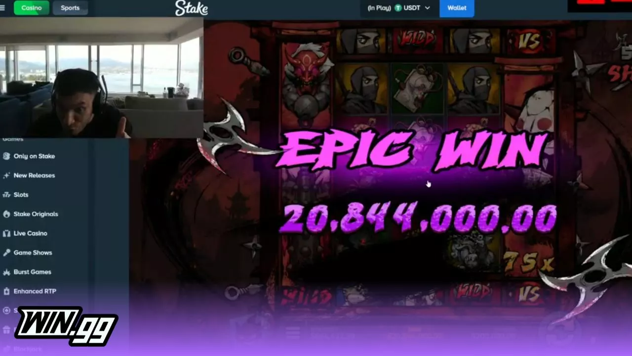 Trainwreckstv erupts with joy after $20 million Steel vs Shadow slot win