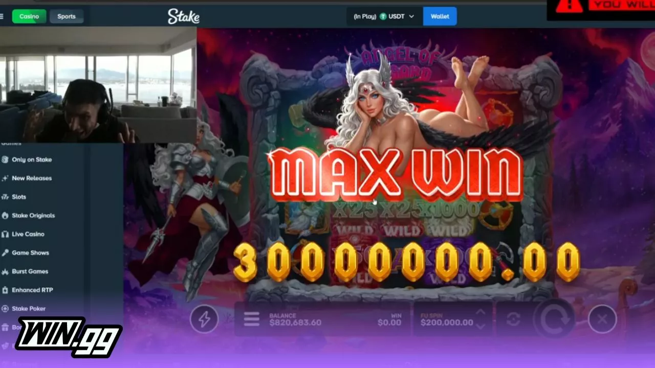 Trainwreckstv Hits an Insane $30 Million Max Win on Angel of Asgard