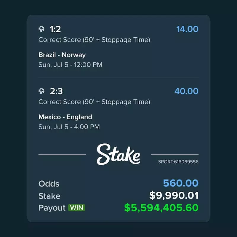 Trainwreckstv's $5.5 million World Cup bet