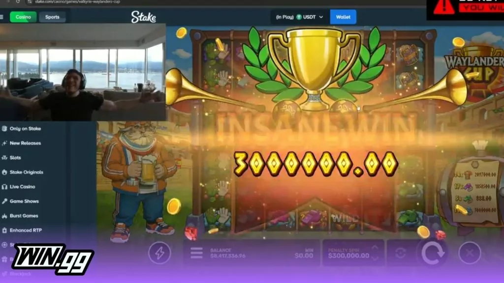 Trainwreckstv's second Waylanders Cup slot max win