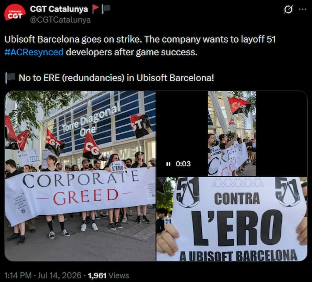 Ubisoft Barcelona layoffs