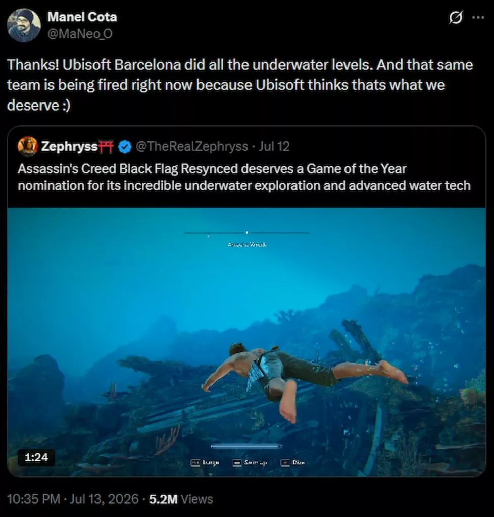 Ubisoft Barcelona layoffs