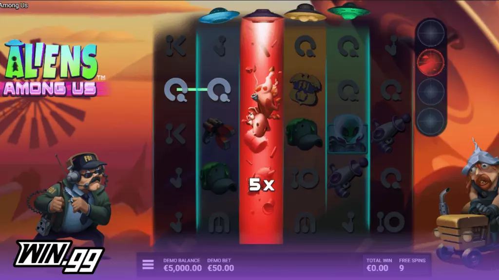 aliens among us free spins