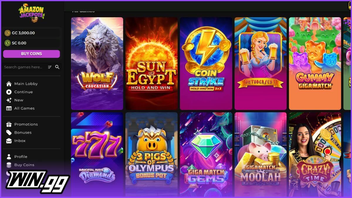 amazon jackpots casino games