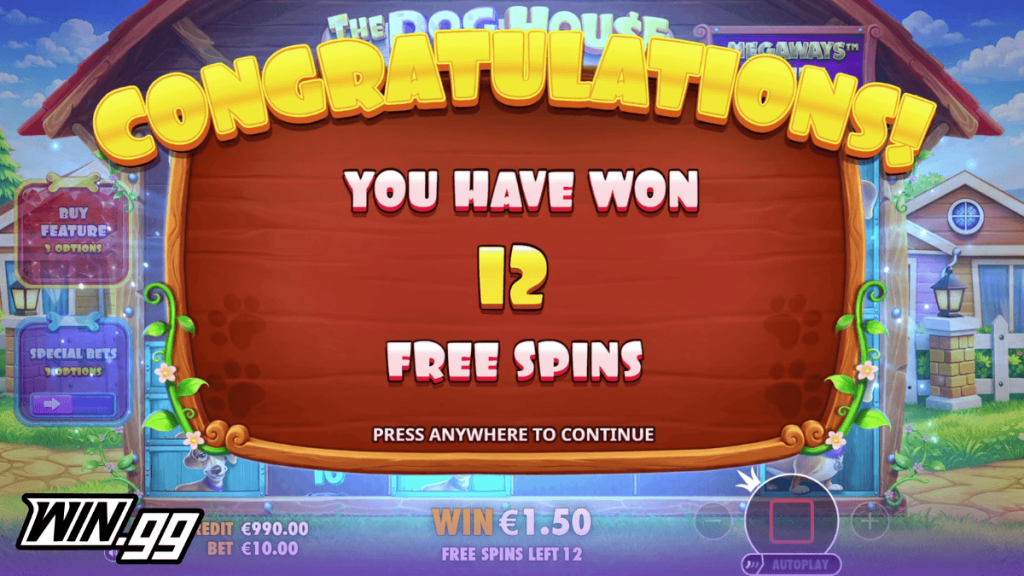 The Dog House Megaways 1000 free spins