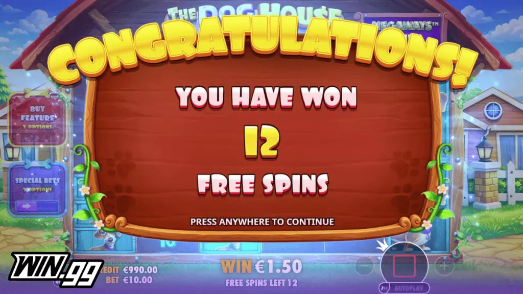 The Dog House Megaways 1000 free spins