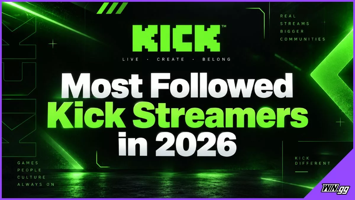 Most followed Kick Streamers in 2026