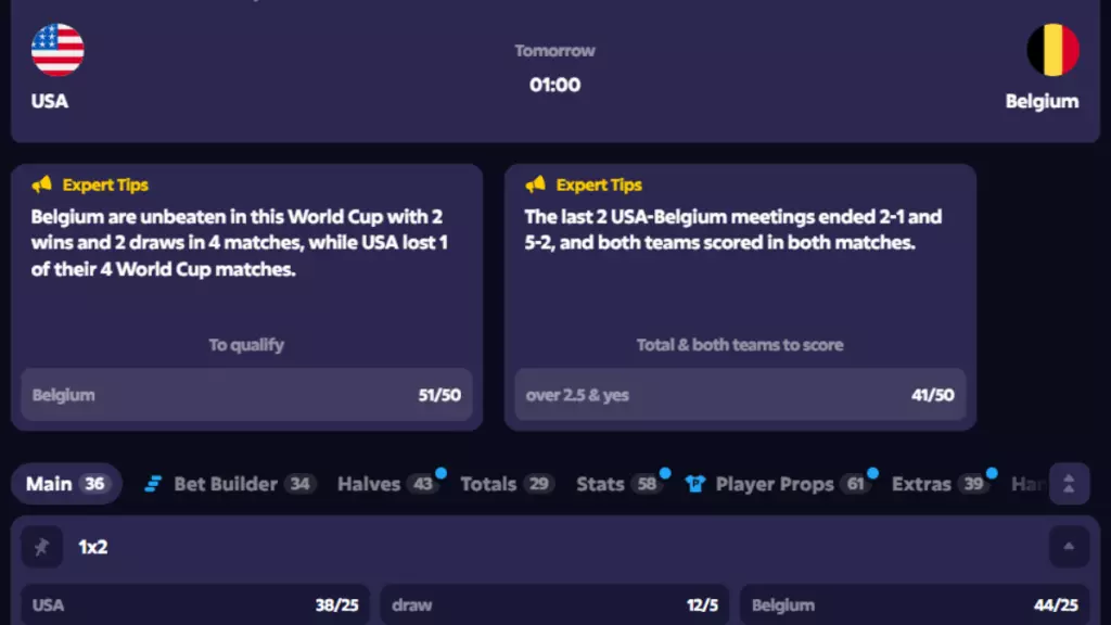 roobet odds portugal vs spain