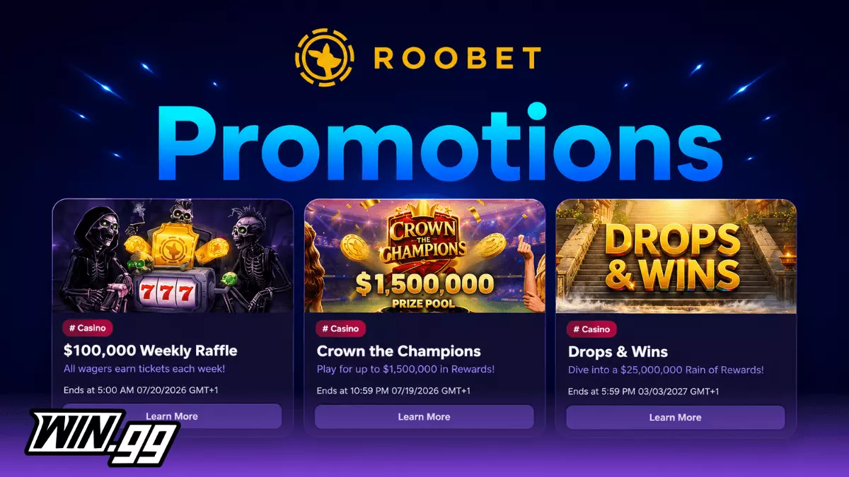 Here are the best promos at crypto casino Roobet
