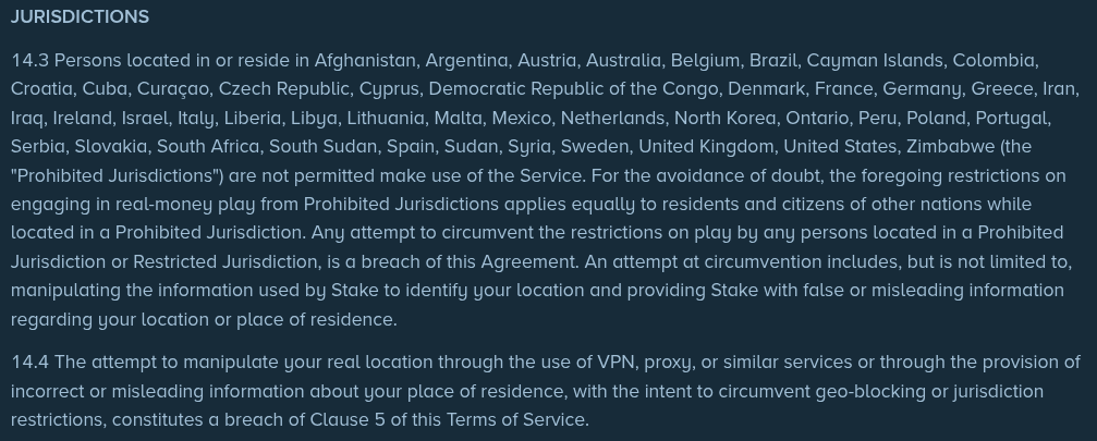 stake.com restricted countries
