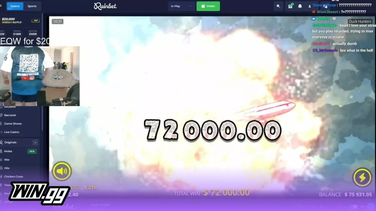 Bean Bounces Back After 30 Days With a Duck Hunters Slot Max Win