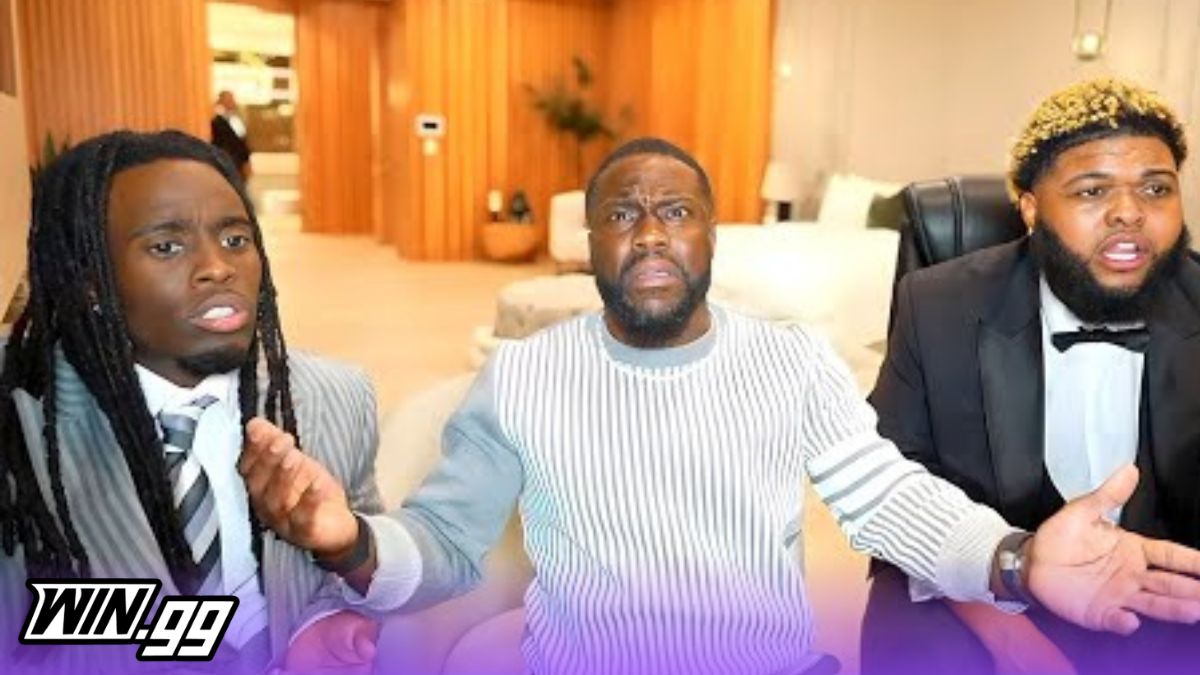 Kevin Hart livestreaming Kai Cenat
