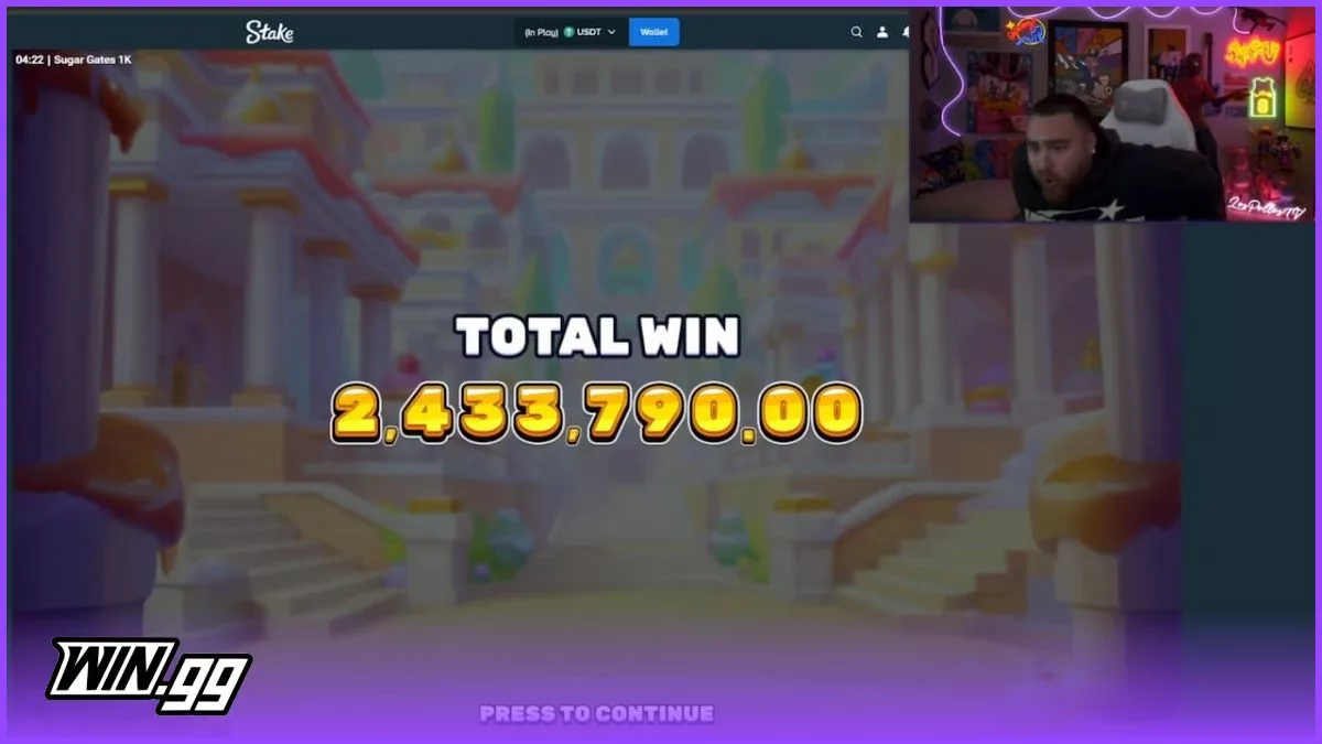 Sugar Gates 1K Slot Excites LosPollosTV With a $2.4 Million Win