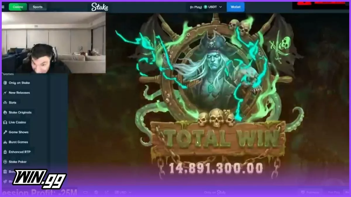 Trainwreckstv Kicks Off Stream With a $14.9 Million Win on the Mutiny Slot