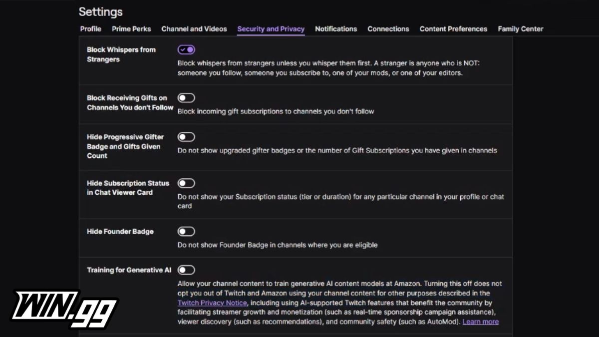 Twitch AI training