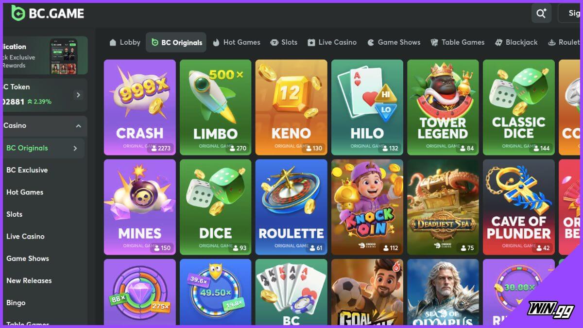 crypto gambling games - originals