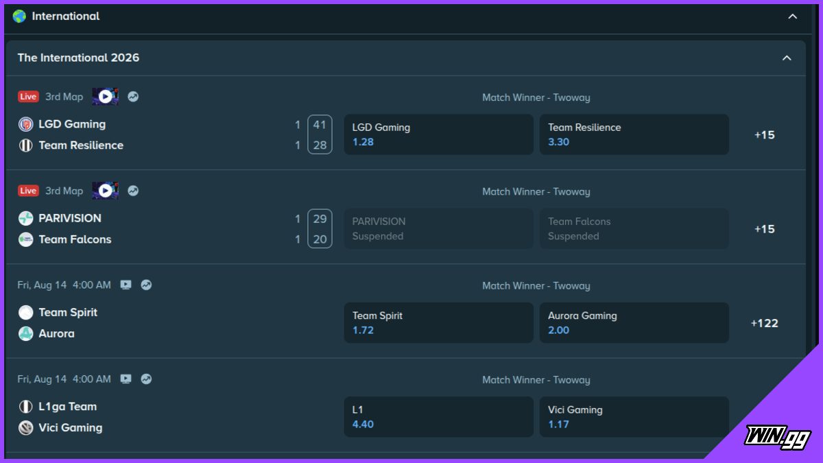 dota 2 bets