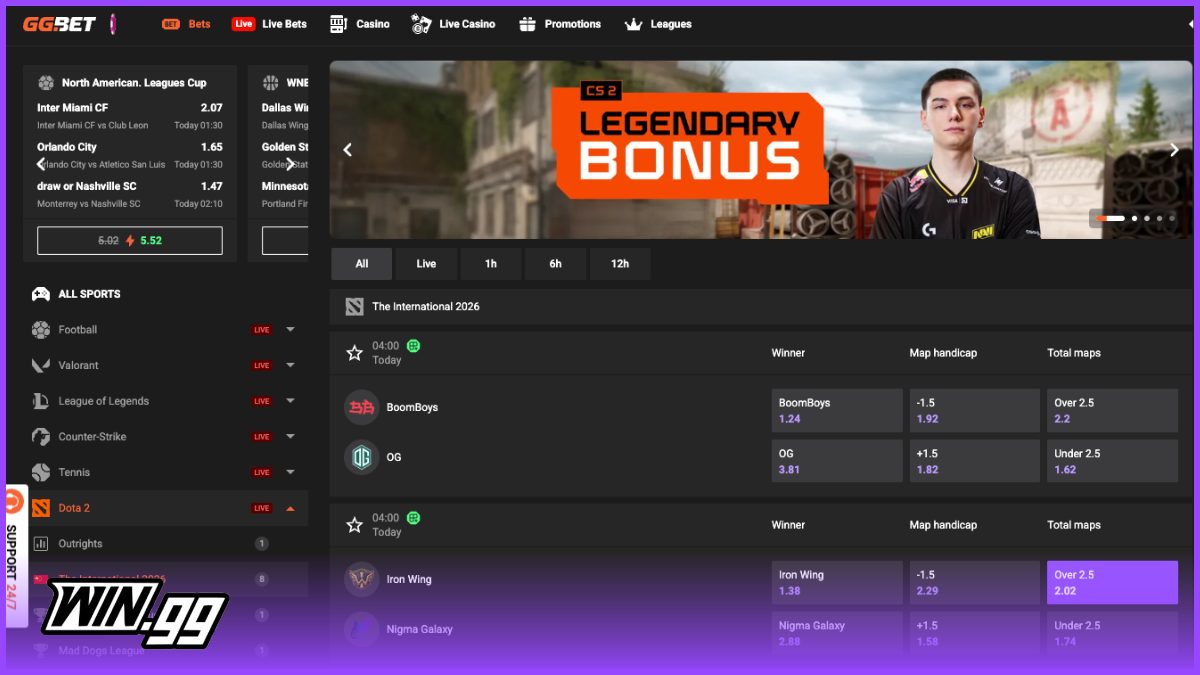 GG.bet dota 2 TI