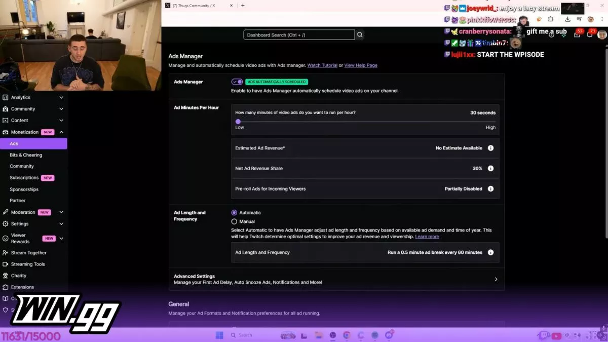 Lacy Twitch ads