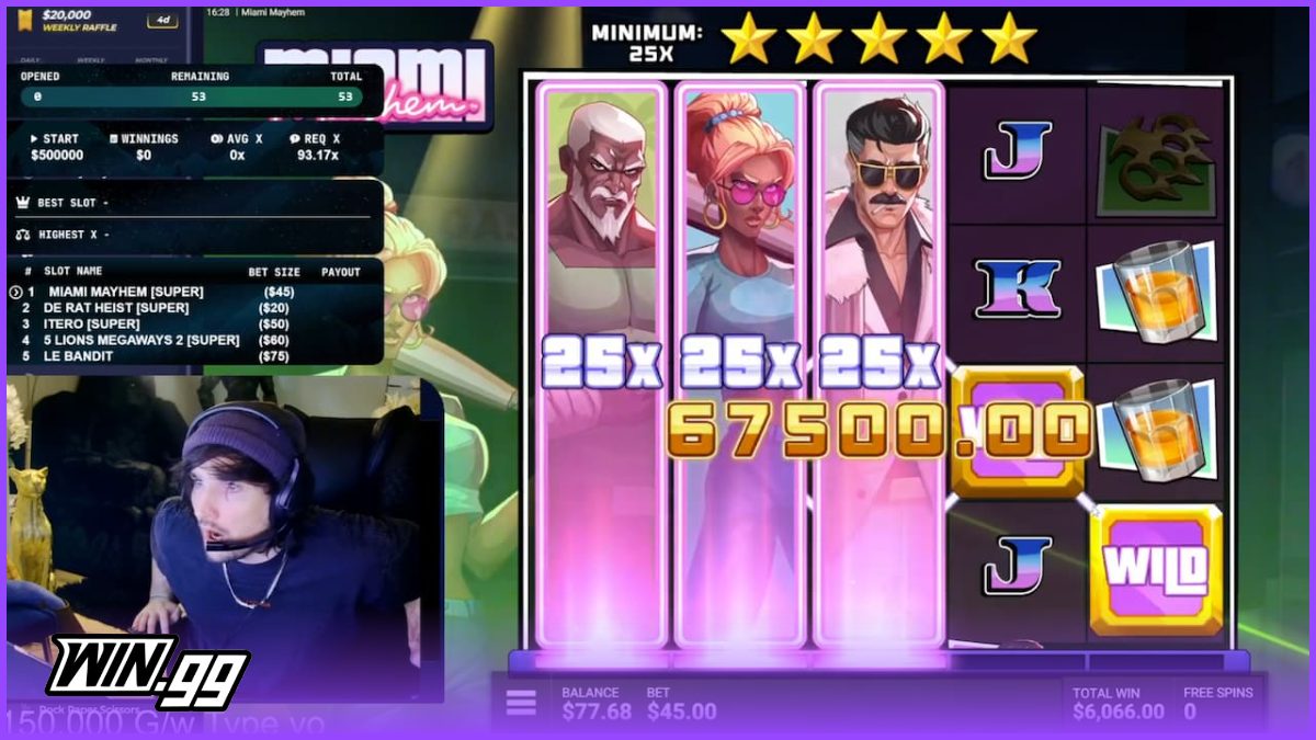 MitchJones getting three crew symbols with 25x