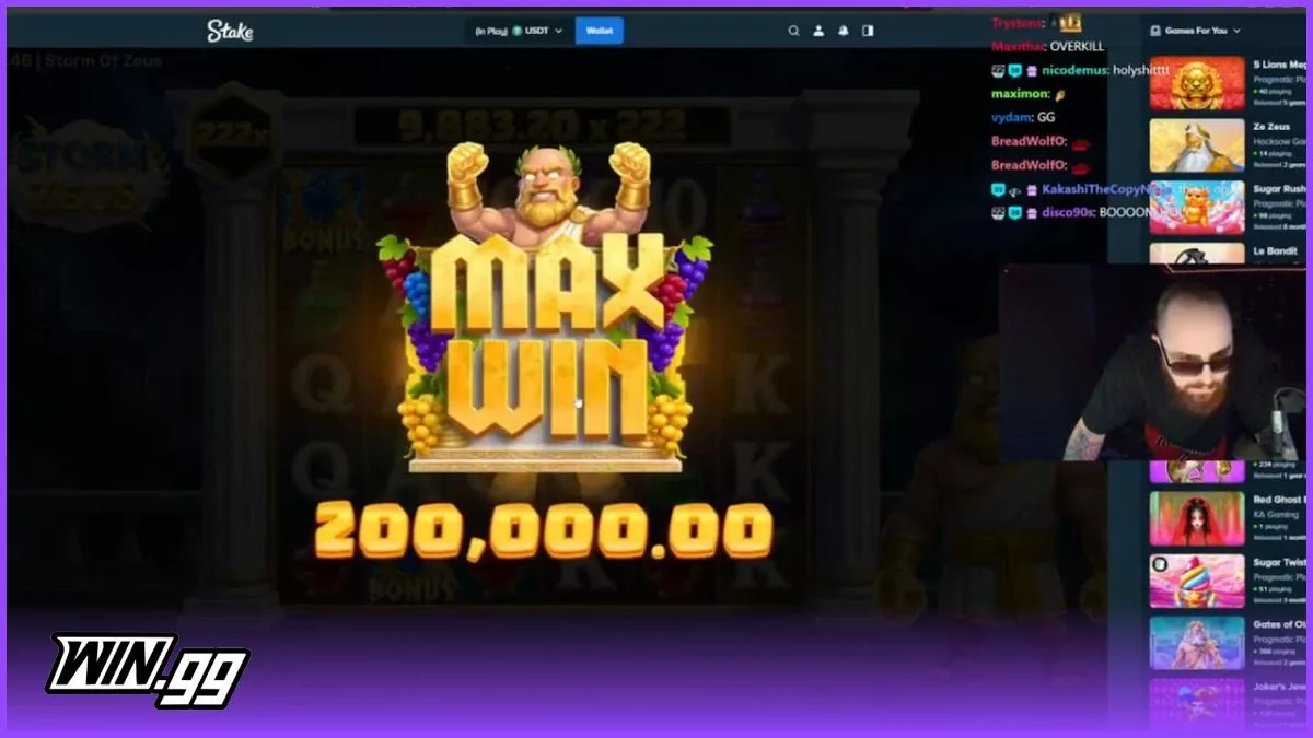 Kick Streamer Outlaw Gets Max Win on Storm of Zeus in Less Than 24 Hours