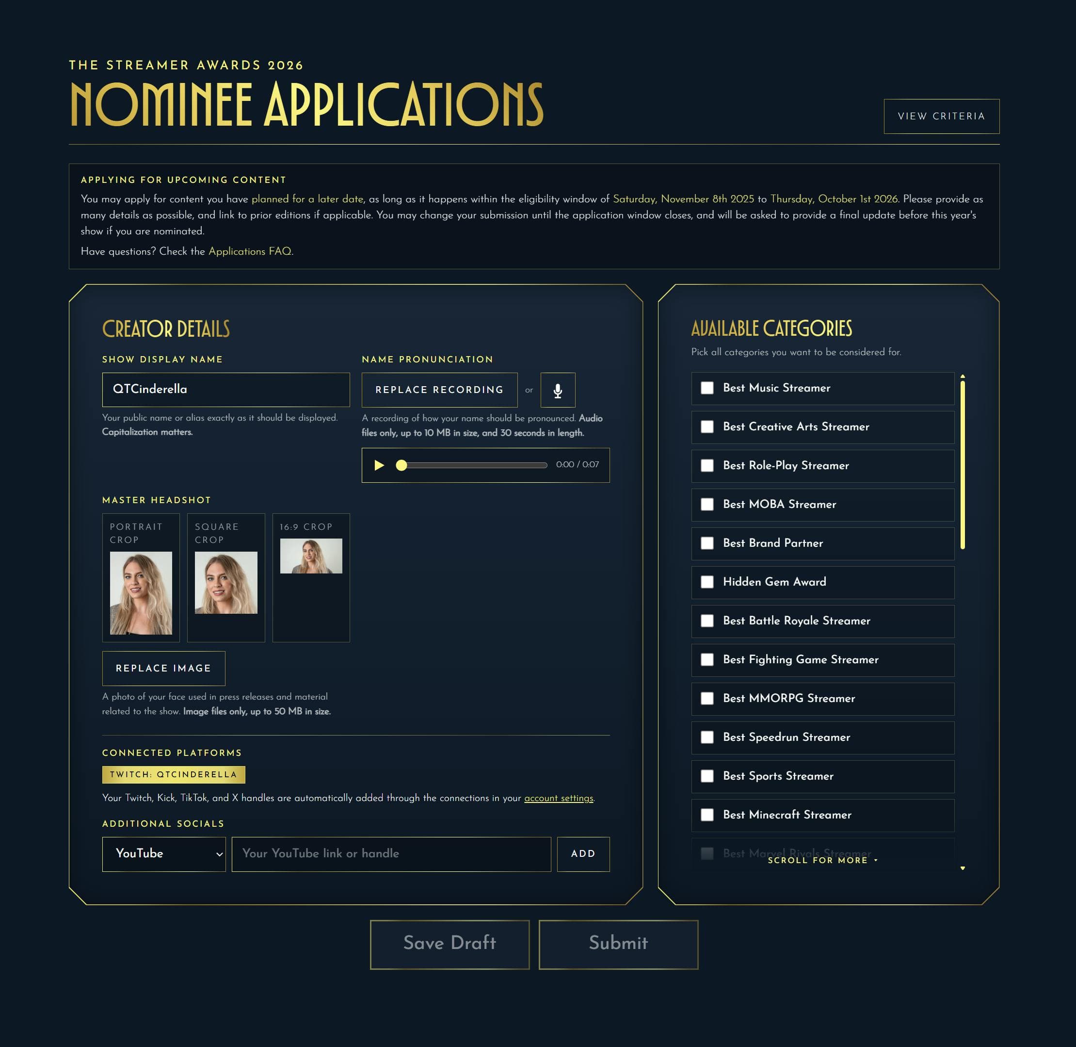The Streamer Awards 2026 changes Kick
