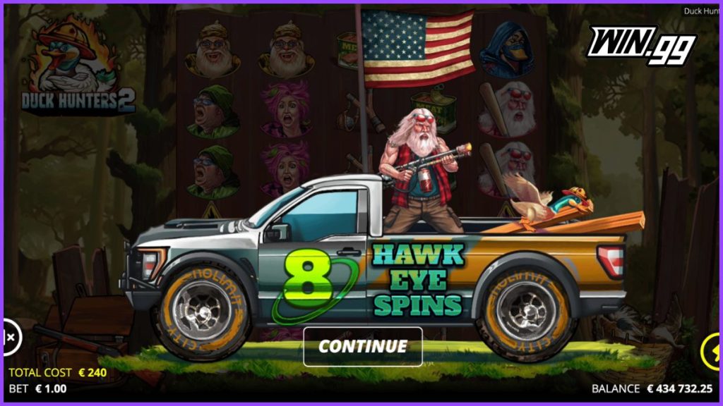 duck hunters 2 free spins