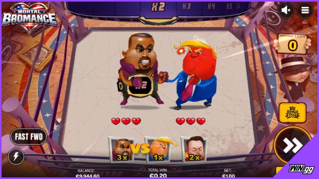 Mortal Bromance bonus game