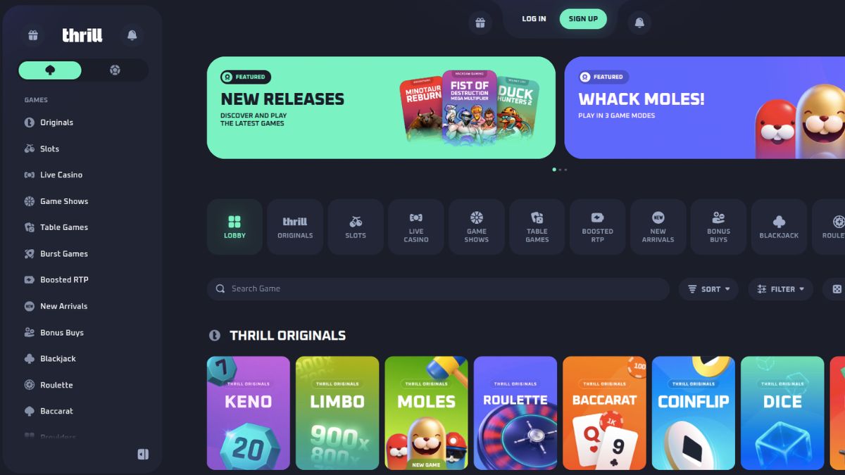 thrill.com - crypto casino