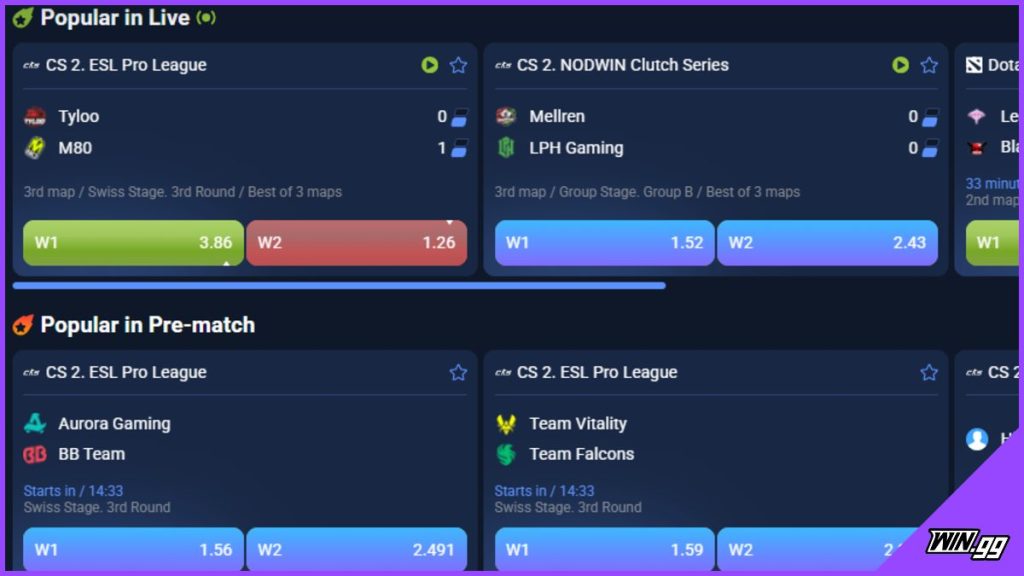 1xbet LoL