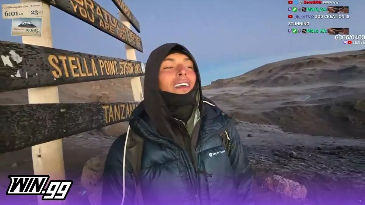 Marlon Becomes One of the First Streamers To Climb Mount Kilimanjaro