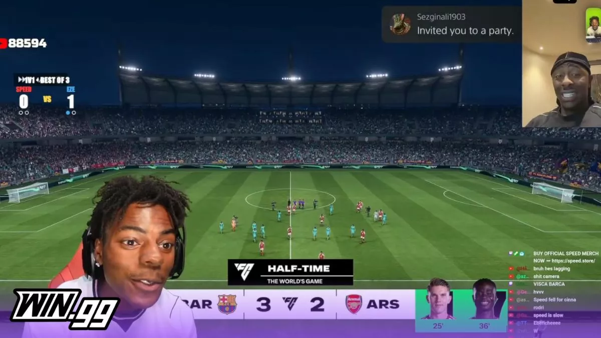 iShowSpeed 1v1s Eberechi Eze on EA Sports FC — Here Are the Highlights