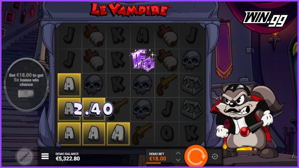 Le Vampire Hacksaw Gaming