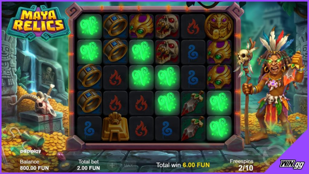 Maya Relics slot free spins