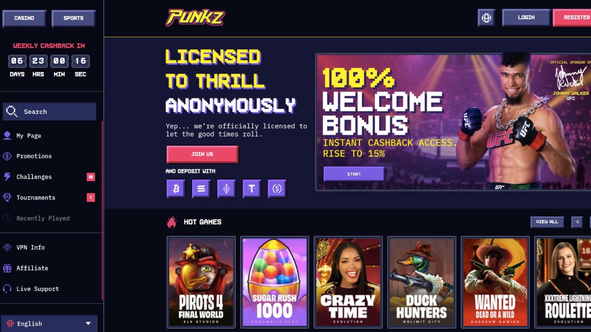 Punkz - new crypto casino