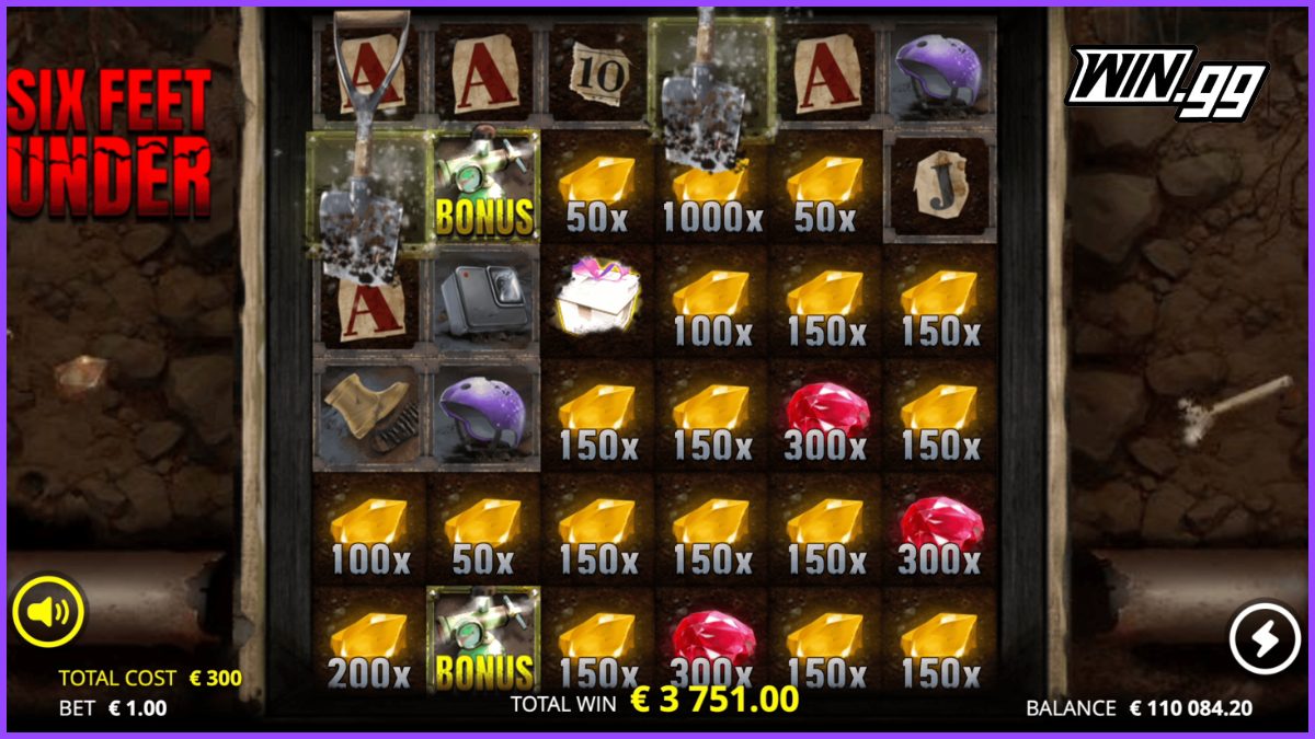 Six feet under slot
